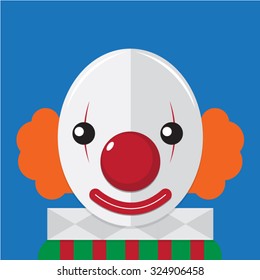 Cute clown cartoon