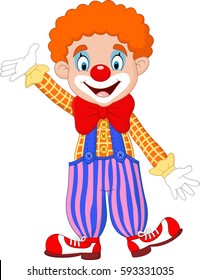 Cute clown cartoon