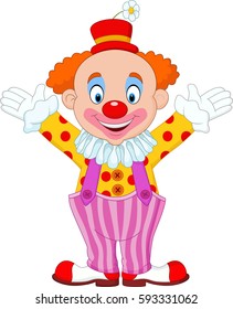 Cute clown cartoon