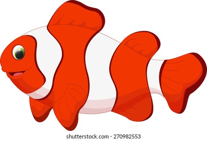 cute clown fish cartoon
