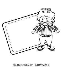 cute clown toy icon