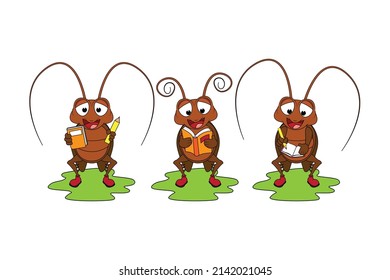 Cute Cockroach Animal Cartoon Graphic