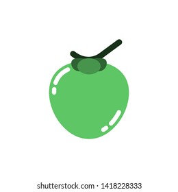 Cute coconut icon,Vector and Illustration. 