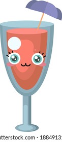 Coqueto de corte, ilustración,vector sobre fondo blanco