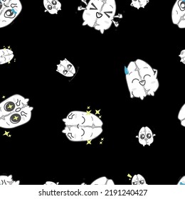 Cute coffee beans seamless pattern, for wallpaper and various other media