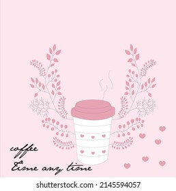 Cute Coffee Cartoon Doodle Vector Slogan Tshirt Print Design