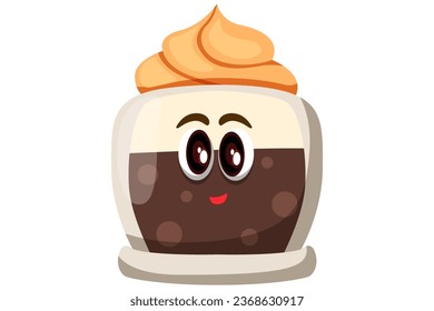 Cute Coffee Character Design Illustration