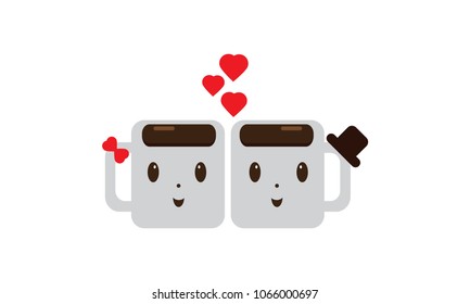 cute coffee cup cartoon