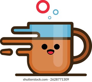 Cute coffee cup illustration for download