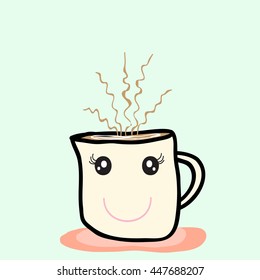 cute coffee cup  vector eps10