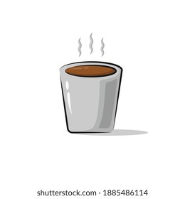 Cute Coffee Drink Cartoon 3D Icon Unique Vector Design. Format EPS and PNG too. For T-Shirt Design, Logo Design, Sticker and  Etc