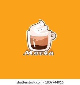 Cute Coffee logo vector. Cafe logo design on trendy logo.
