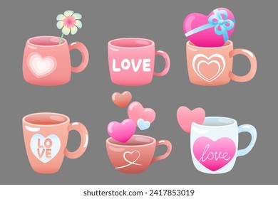 cute coffee mug for valentine day.