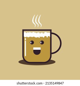 cute coffee for you icon design or symbol