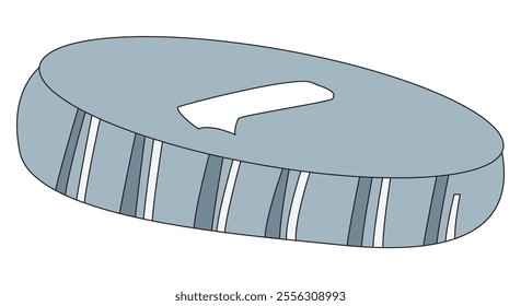 Cute coin cartoon vector illustration
