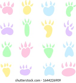 A Cute Collection of Animal Silhouette Prints Like Cut or Dog Cartoon Illustration Vector Style, Some With Hearts