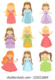 A cute collection of beautiful princesses