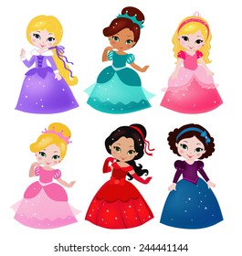 A cute collection of beautiful princesses