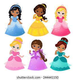 A cute collection of beautiful princesses