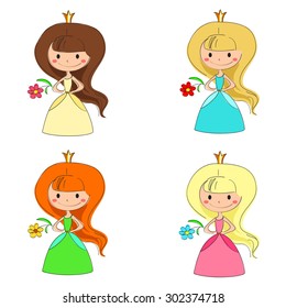 A cute collection of beautiful princesses