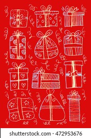  Cute collection of cartoon gift boxes