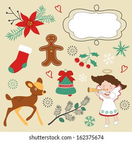 Cute collection of Christmas related elements
