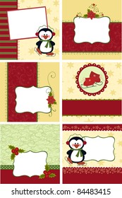 Cute collection of kids christmas postcards