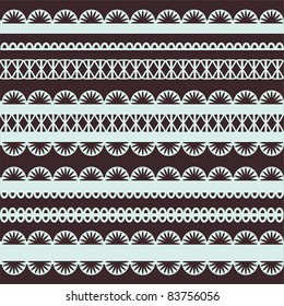 cute collection of lace. vector illustration