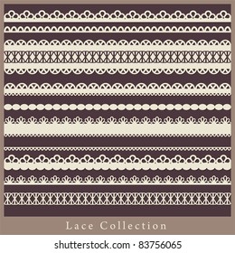 cute collection of lace. vector illustration