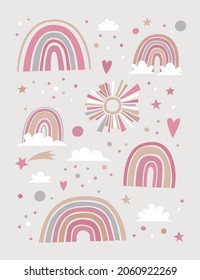 Cute collection of the rainbows