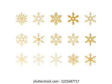Cute collection of vector snowflakes