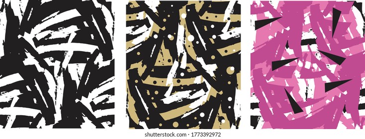 Cute color abstract hand drawn doodle pattern background