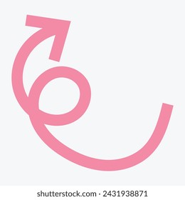  Cute color arrow, decorative element