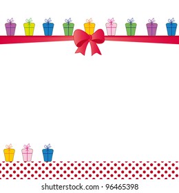 Cute color card on special day
