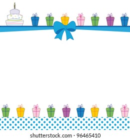 Cute color card on special day