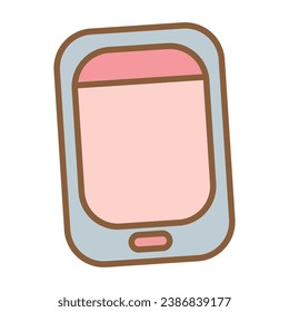 icono de celulares de color lindo y vector