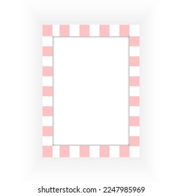 Cute Color Frame Photo Vector