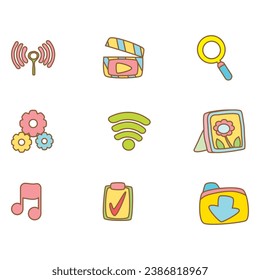 cute color and vector icons