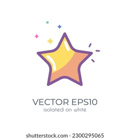 Icono de color "Estrella" sobre fondo blanco