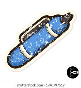 Cute colored illustration of a pen.