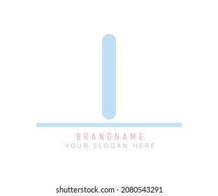 cute Colored pastel Capital Letter i Alphabet. cute pastel alphabet i for Title, Header, Letters and Logo. Letter i cute Logo