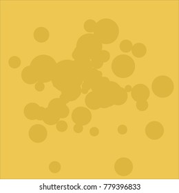 cute colored yellow lemon bubbles