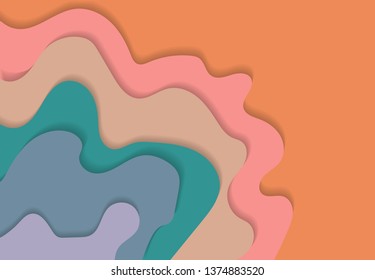 Cute colorful abstract background for template design, layout, flyers, posters, book cover, brochure - vector illustration Eps 10.