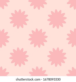 Cute colorful abstract star seamless pattern. Polka dot tile background. Vector illustration.  