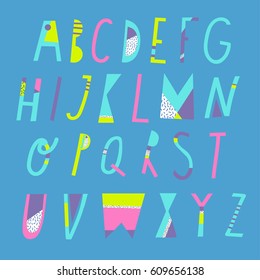 Cute colorful alphabet