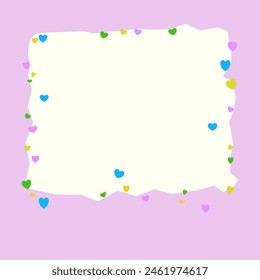 Cute colorful artboard for children decoration