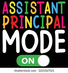 Cute And Colorful Assistant Principal Mode