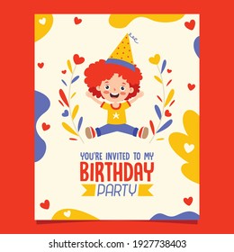 Cute Colorful Birthday Card Template