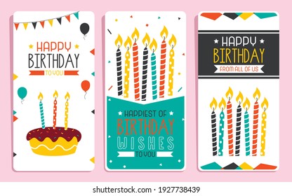 Cute Colorful Birthday Card Template