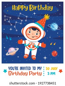 Cute Colorful Birthday Card Template